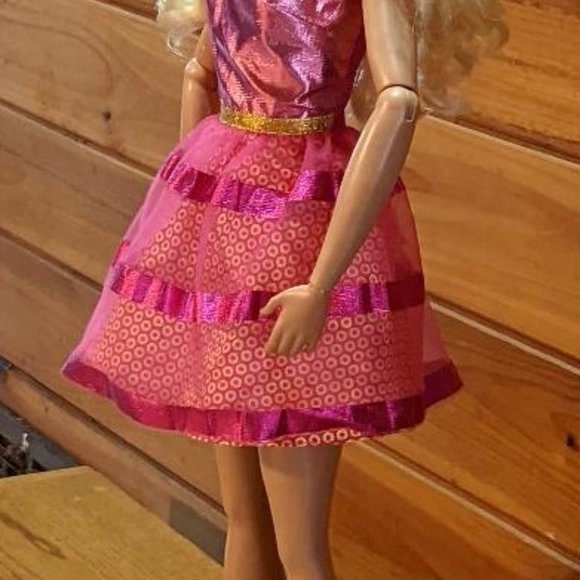 Mattel Just Play BLONDE BARBIE DOLL My Size Best Friend 28" Pink Party Dress - Picture 3 of 7